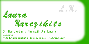 laura marczikits business card